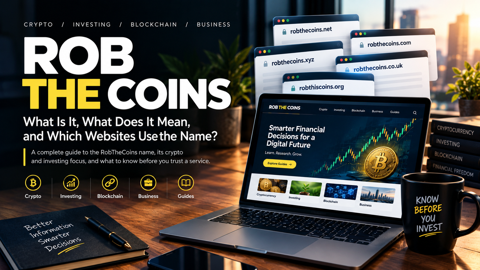 RobTheCoins crypto and investing guide explaining what the name means